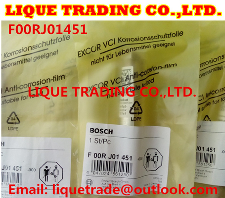 CHINA Válvula común auténtica y nueva F00RJ01451 de BOSCH del carril del inyector proveedor