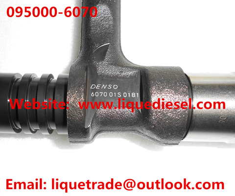 China Inyector común auténtico del carril de DENSO 095000-6070 para el motor 6251-11-3100 de KOMATSU PC400/450-8 proveedor