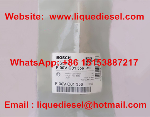 CHINA Válvula común auténtica y nueva F00VC01356 de BOSCH del carril del inyector para 0445110307 proveedor