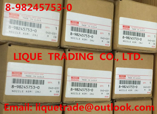 China Inyector común auténtico y nuevo del carril 8982457530/8-98245753-0 para ISUZU Trooper 4JX1 3.0L proveedor