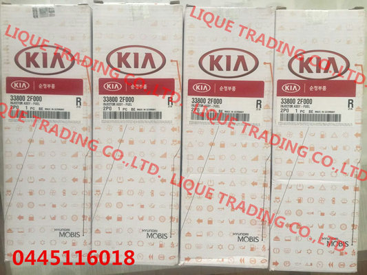 CHINA 0445116018 auténticos y nuevos, inyector común piezoeléctrico 0445116018, 0445116017 del carril para KIA 33800-2F000 proveedor