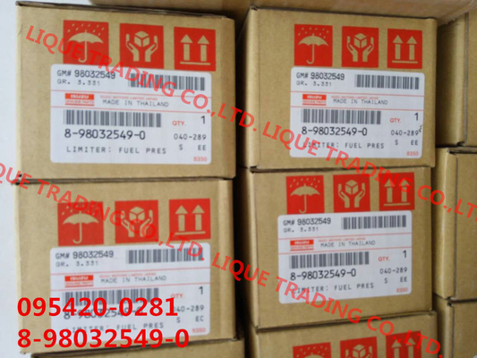 CHINA Limitador original de la presión de DENSO 095420-0281, 0954200281,095420-0280, 98032549, 8-98032549-0, 8980325490, 8-98032549-# proveedor