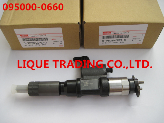 CHINA Inyector de combustible común del carril de DENSO 095000-0660 para ISUZU 4HK1, 6HK1 8982843930, 8-98284393-0, 8982843931 proveedor