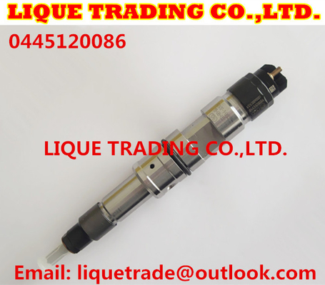 CHINA BOSCH 0 nuevos inyectores comunes auténticos 0445120086, 0445120265 del carril 445 120 086 para WEICHAI WP12 612630090001 proveedor