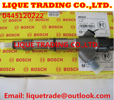 CHINA BOSCH 0 inyectores comunes auténticos 0445120222 del carril 445 120 222 para WEICHAI 612600080618 proveedor