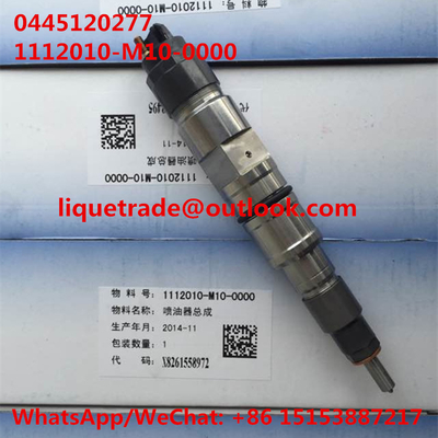 CHINA Inyector común 0445120277, 0 445 120 277, 0445120 277, 1112010-M10-0000, 1112010M100000, original del carril de BOSCH proveedor