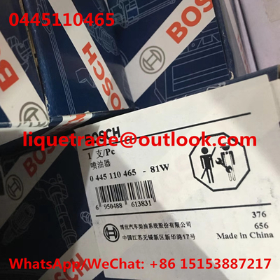 CHINA Inyector común 0 del carril del INYECTOR 0445110465 de BOSCH 445 110 465 proveedor