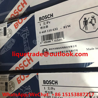 CHINA Inyector común 0 del carril del INYECTOR 0445110632 de BOSCH 445 110 632 proveedor