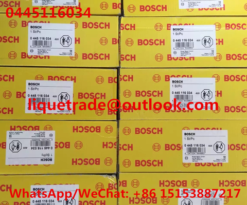 CHINA Inyector común AUTÉNTICO 0 del carril del INYECTOR 0445116034 de BOSCH 445 116 034, 0445116034 proveedor