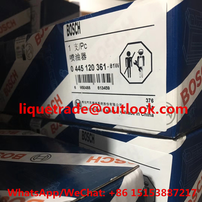 CHINA Inyector común 0445120361, 0 445 120 361, 0445 120361 del carril de BOSCH auténticos y nuevos proveedor