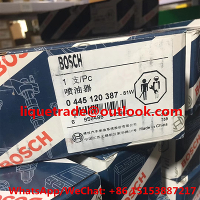 CHINA Inyector común 0445120387, 0 445 120 387, 0445 120 387 del carril de BOSCH auténticos y nuevos proveedor